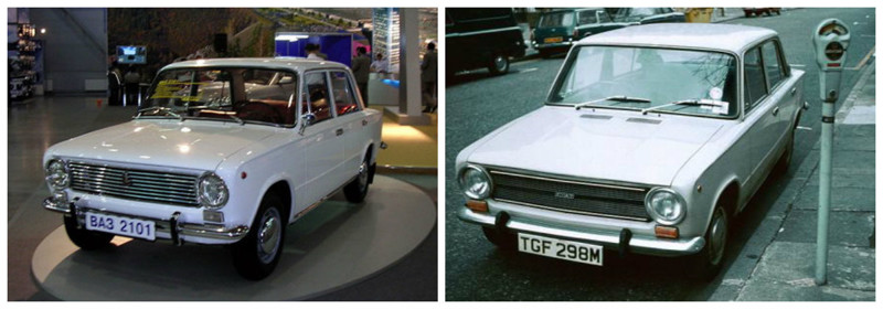 ВАЗ-2101 (1970-1988)-Fiat-124(1966-1974) автомобили, история, ссср, факты