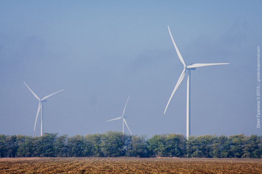 Украина, Экскурсия, фоторепортаж, ветроэлектростанция