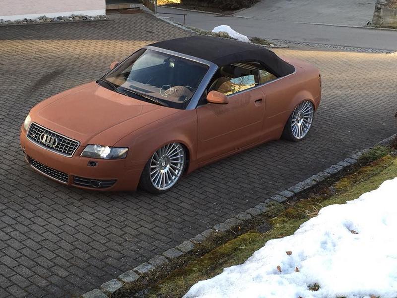 Необычный тюнинг: Железный конь Audi S4 Cabrio в кожаном пальто Необычный тюнинг: Железный конь Audi S4 Cabrio в кожаном пальто