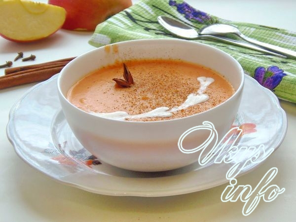 рецепт Молочный суп-пюре с картофелем и морковью