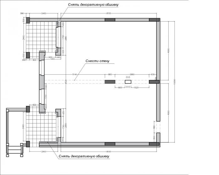 Перепланировка квартиры 100 м Черно-белая графика и морская ванная