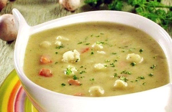 Грибной суп-пюре с картофлем
