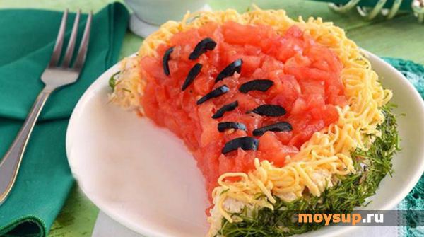 Салат арбуз с корейской морковью рецепт