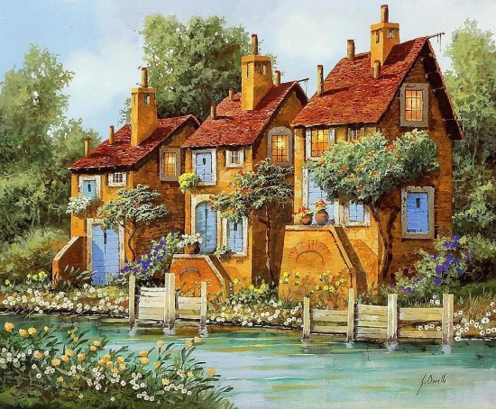 Художник Guido Borelli. Там ждёт тебя твой старый дом