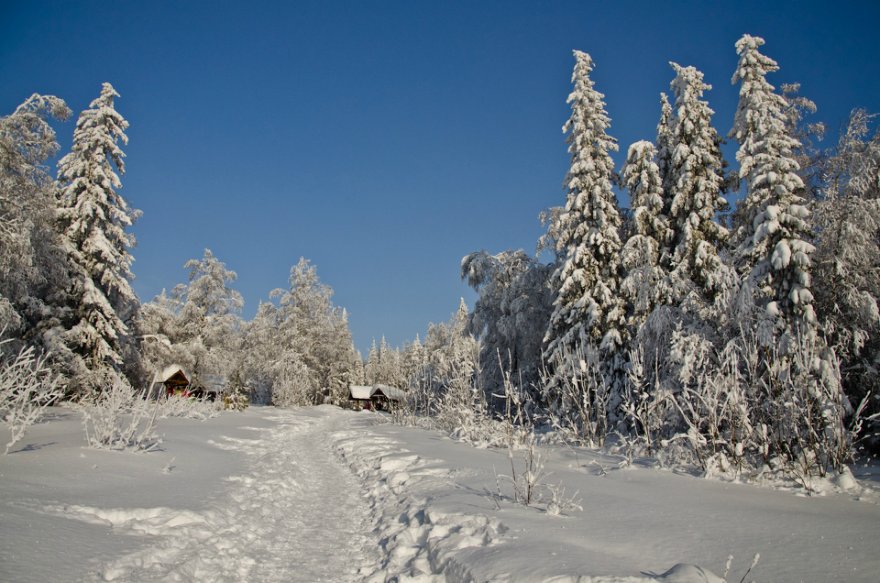 Черная скала, морозная прогулка.
