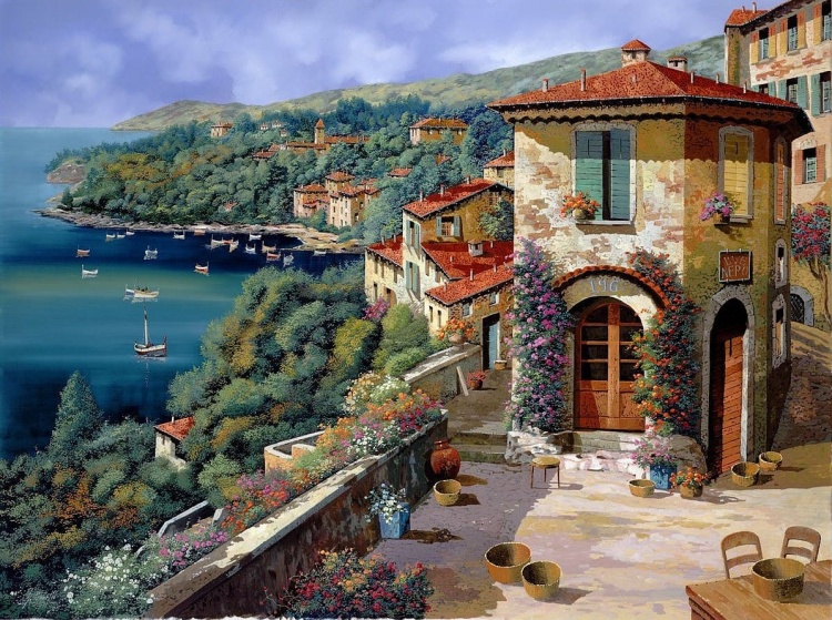 Художник Guido Borelli. Там ждёт тебя твой старый дом