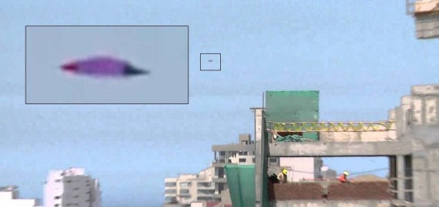 Летящий фиолетовый НЛО прервал телетрансляцию в Перу