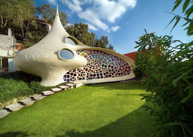 4. Домик моллюска (Nautilus House) в Мексике. 4. Домик моллюска (Nautilus House) в Мексике. в мире, дом
