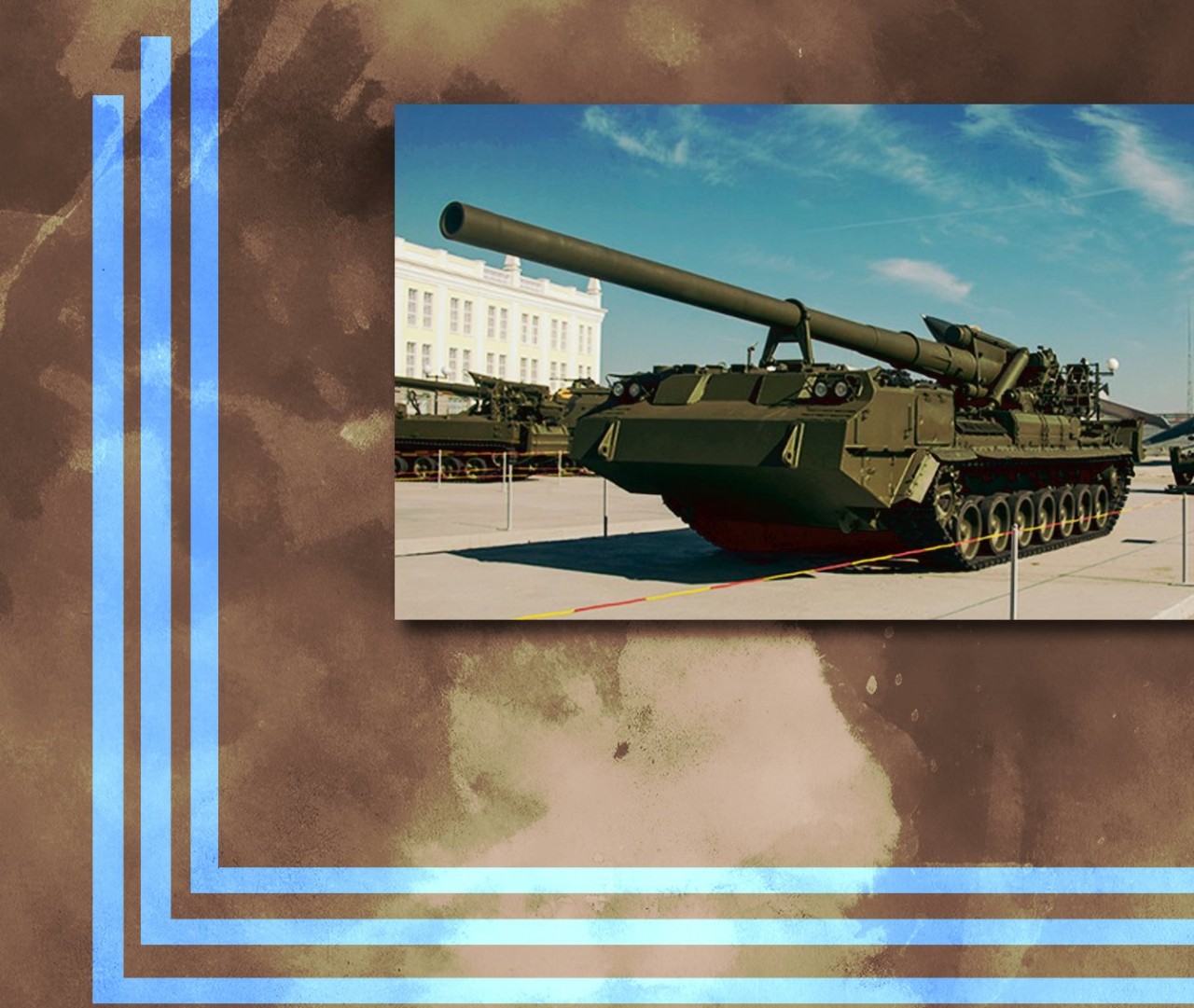 Стрельба прямой наводкой: российские САУ 2С7М уничтожили танки снарядами в 100 кг
