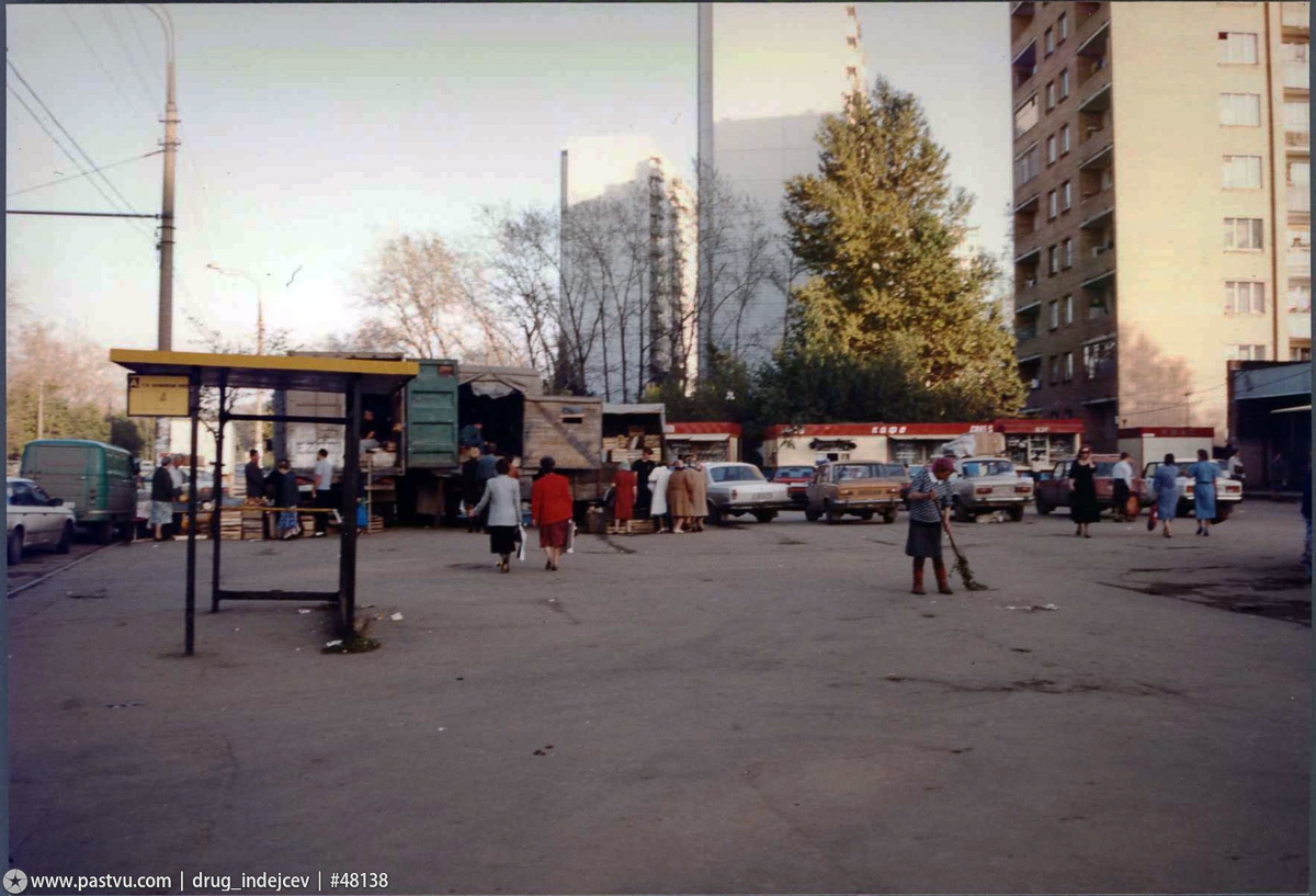 Прогулка по Москве 1994 года 90-е, история, москва, столица, улица