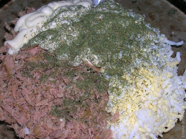 Сырные корзиночки с тунцовым салатом Сырные корзиночки с тунцовым салатом