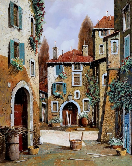 Художник Guido Borelli. Там ждёт тебя твой старый дом
