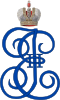 Imperial Monogram of Empress Catherine II of Russia.svg