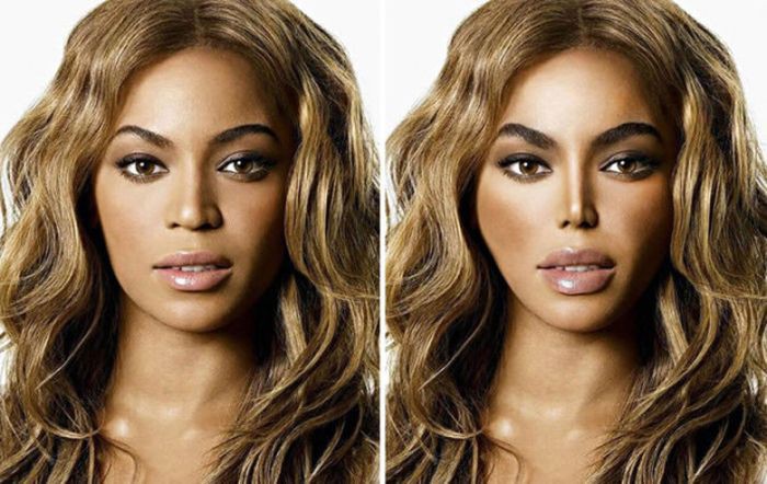 4. Бейонсе (Beyonce) 4. Бейонсе (Beyonce) лицо, пластика, фотошоп