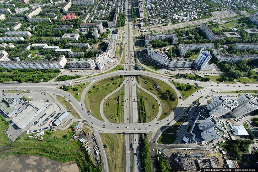 Барнаул, высота, вертолет, достопримечательности