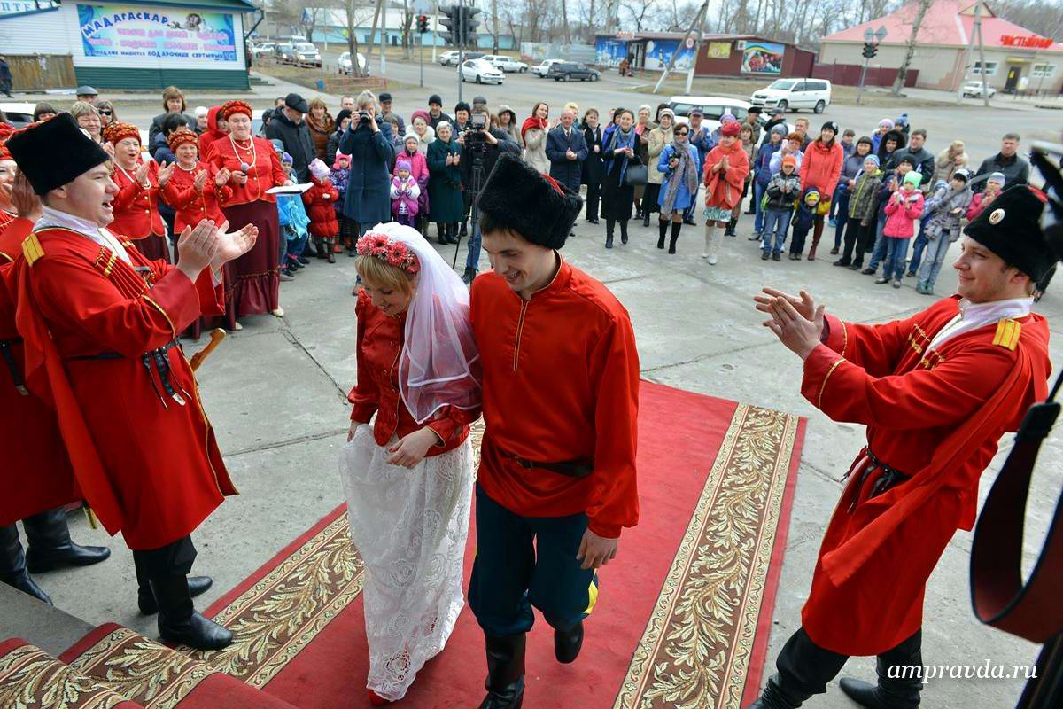 Свадьба в казачьем стиле в селе Тамбовка Амурской области (3)