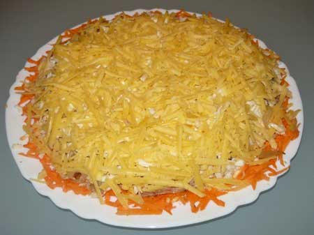 Салат с куриной грудкой слоями с фото пошагово Салат с куриной грудкой слоями с фото