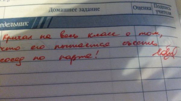 Учительские перлы из школьных дневников прикол, юмор