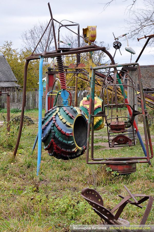 стимпанк, село, площадка