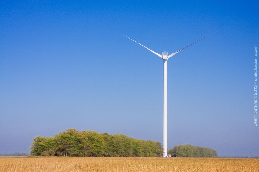 Украина, Экскурсия, фоторепортаж, ветроэлектростанция