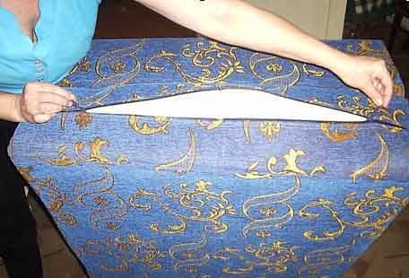 изготовление бескаркасного дивана