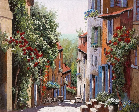 Художник Guido Borelli. Там ждёт тебя твой старый дом