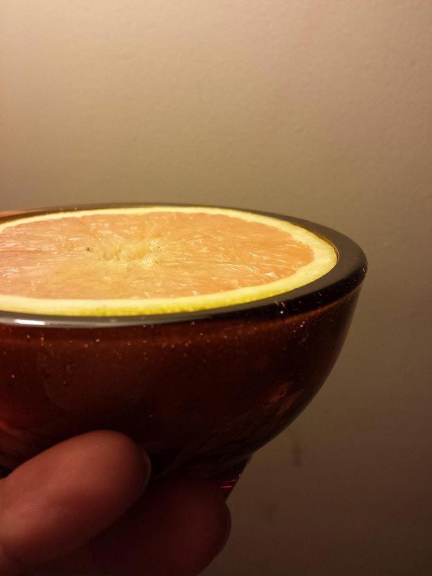 1. Этот кружок грейпфрута в облегающей чашке вещи, идеально, перфекционист