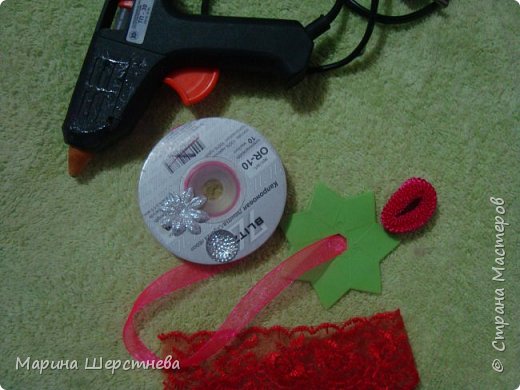 Мастер-класс Украшение Цумами Канзаши бантик мк Кружево Ленты фото 2