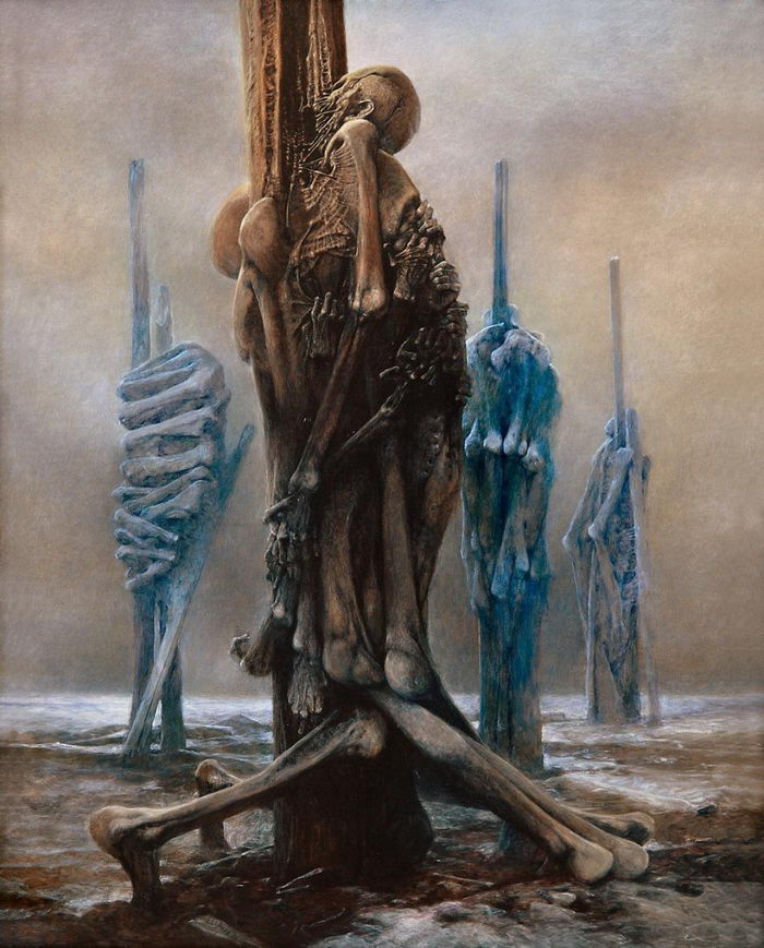 Жуткие картины Zdzisław Beksiński