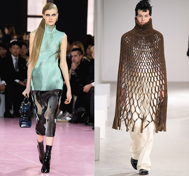 Слева — Christian Dior, справа — Junya Watanabe