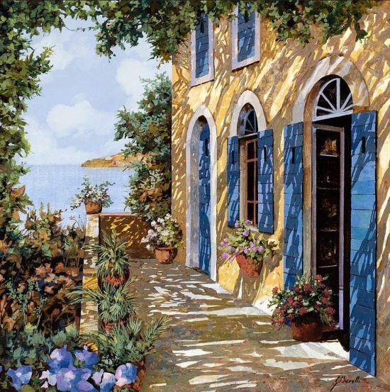 Художник Guido Borelli. Там ждёт тебя твой старый дом