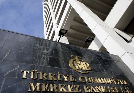 FILE PHOTO: Turkey's Central Bank headquarters is seen in Ankara, Turkey in this January 24, 2014 file photo. REUTERS/Umit Bektas FILE PHOTO: Turkey's Central Bank headquarters is seen in Ankara, Turkey in this January 24, 2014 file photo. REUTERS/Umit Bektas