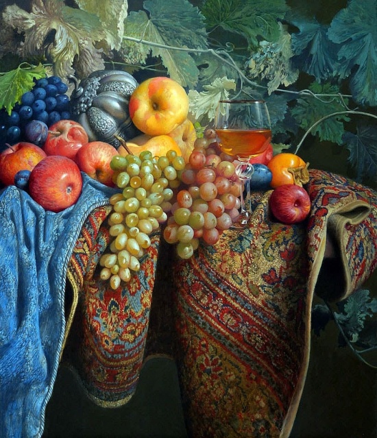 Художник Александр Саидов. Луч солнца в каждой грозди винограда