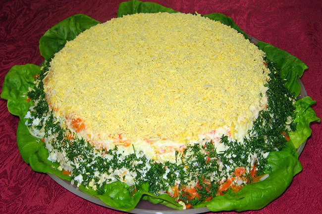Салаты мимоза с сыром рецепты
