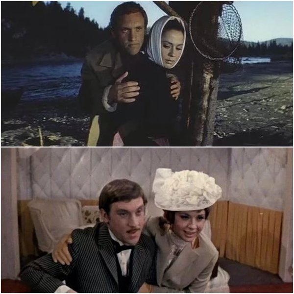Лионелла Пырьева и Владимир Высоцкий: фильмы "Хозяин тайги" (1968) и "Опасные гастроли" (1969)