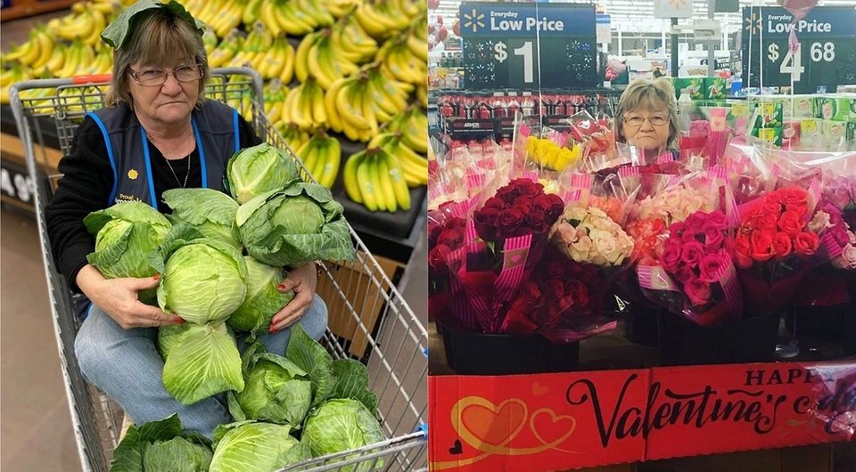 Бабуля-приколистка прославилась, позируя для рекламы супермаркета Walmart