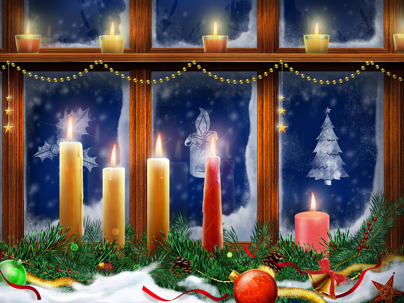 Украшаем дом к Новому году! Трафареты.