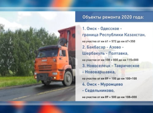 Летом 2020 года в Омском регионе отремонтируют 15 автомобильных дорог
