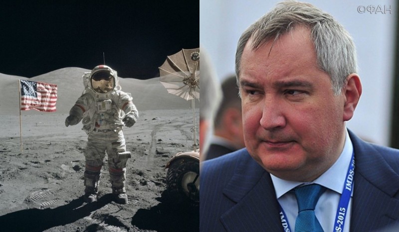 Рогозин проверит, были ли американцы на Луне Рогозин проверит, были ли американцы на Луне