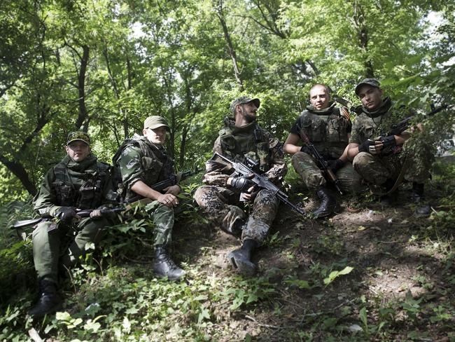 Camouflaged ... the battalion consists of around 80 people. Picture: Ella Pellegrini