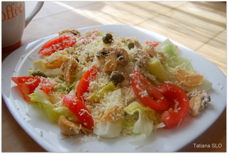 Салат с шампиньонами свежими рецепт очень вкусный легкий Салат с шампиньонами свежими рецепт очень вкусный легкий