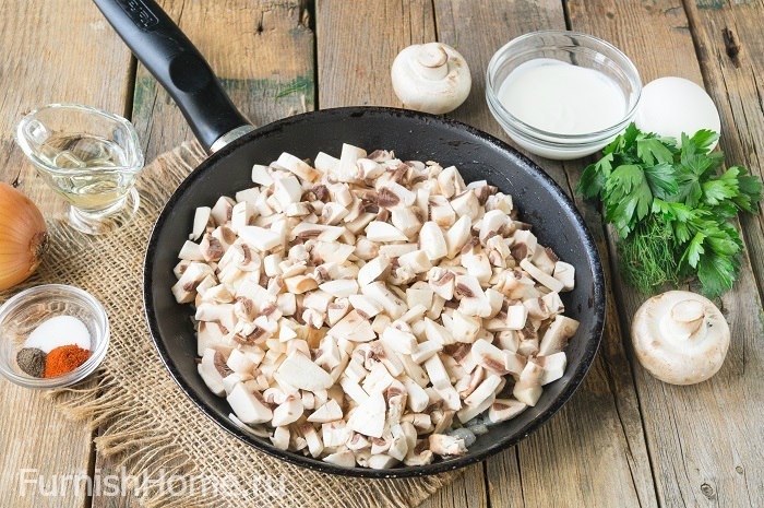 Слойки с курицей и грибами Слойки с курицей и грибами
