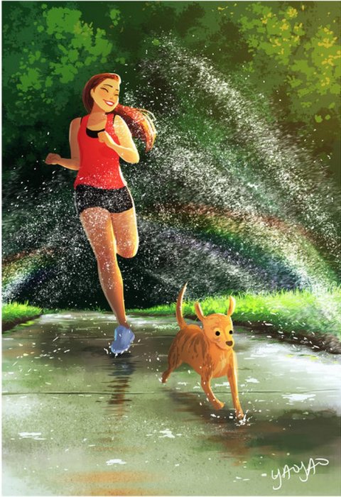 Радуга каждый день. Автор: Yaoyao Ma Van As. Радуга каждый день. Автор: Yaoyao Ma Van As.