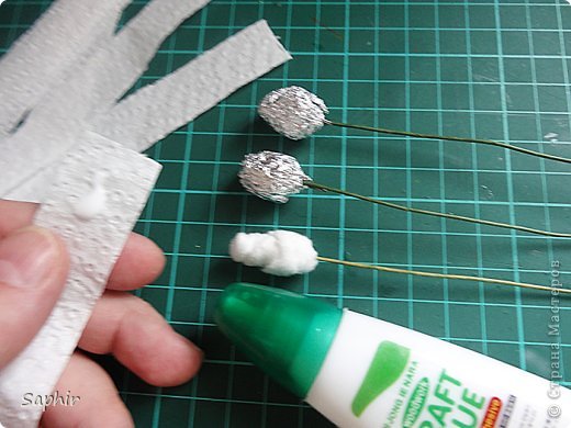 Мастер-класс Квиллинг ЧЕРТОПОЛОХ Бумага Бумага гофрированная Клей Проволока фото 6