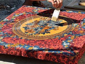 Столешница с платком (простенький DIY) Столешница с платком (простенький DIY)