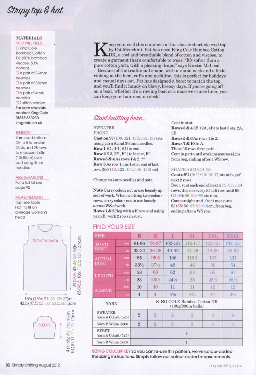 Simply Knitting №96 2012 - 紫苏 - 紫苏的博客