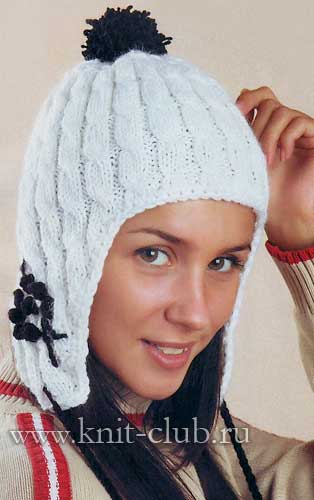 Женская шапка спицами – 87 простых и необычных моделей