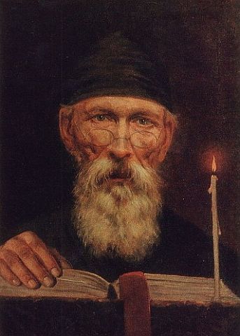 Монах за книгой. Картина Тропинина Василия Андреевича, современника русского пророка монаха Авеля. Последнее предсказание монаха Авеля