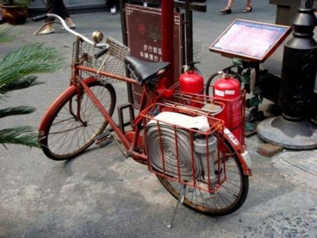 Пожарный велосипед - Китай