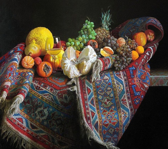 Художник Александр Саидов. Луч солнца в каждой грозди винограда